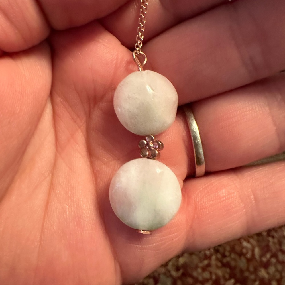 Handmade pendant on sterling silver chain